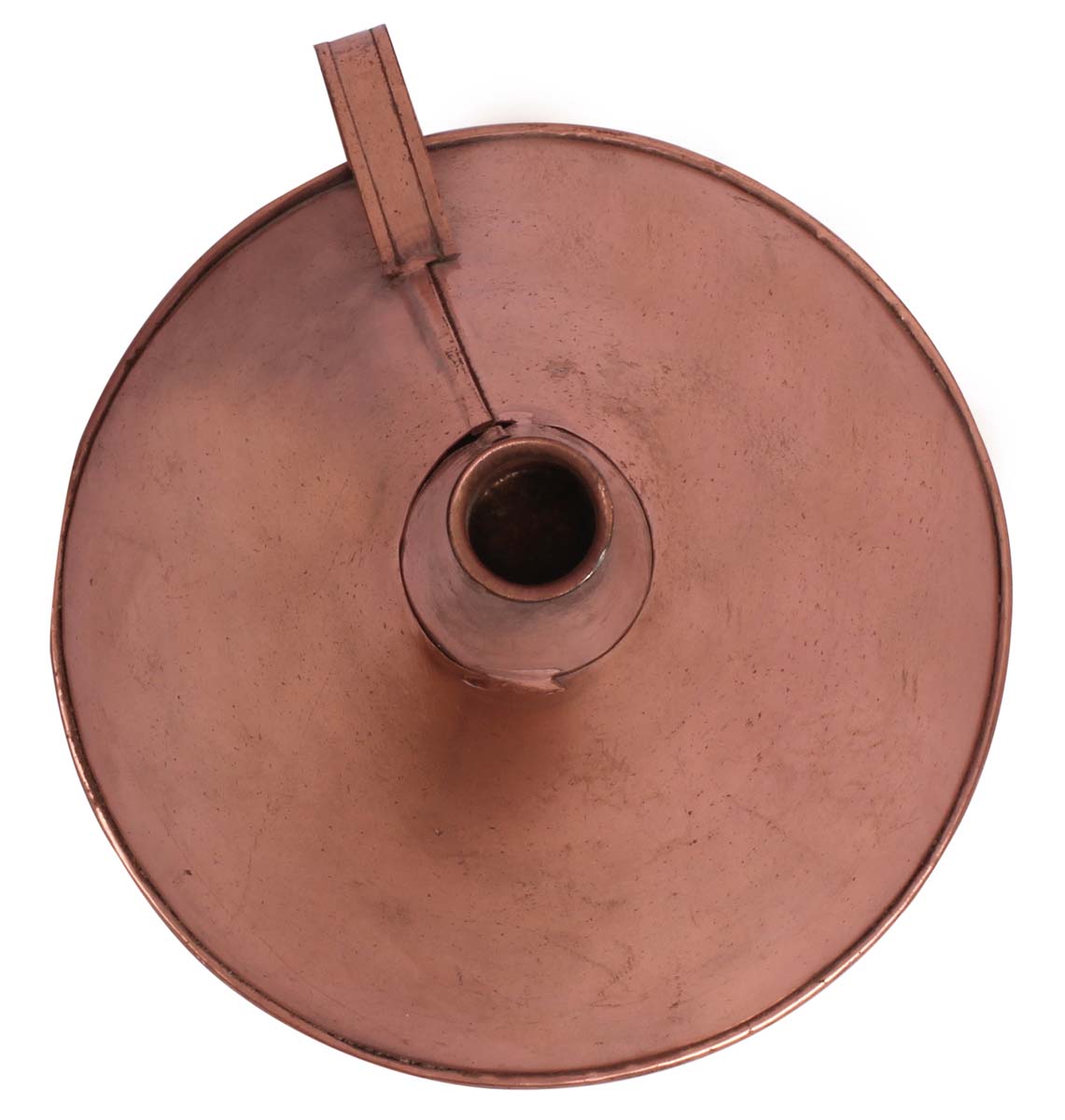 Taper Candle Holder - Cast in Iron with Copper Finish - Funnel Shaped - Metal Candle Stands - Table-Top Decorations - Home Decor - Buy in Bulk Wholesale